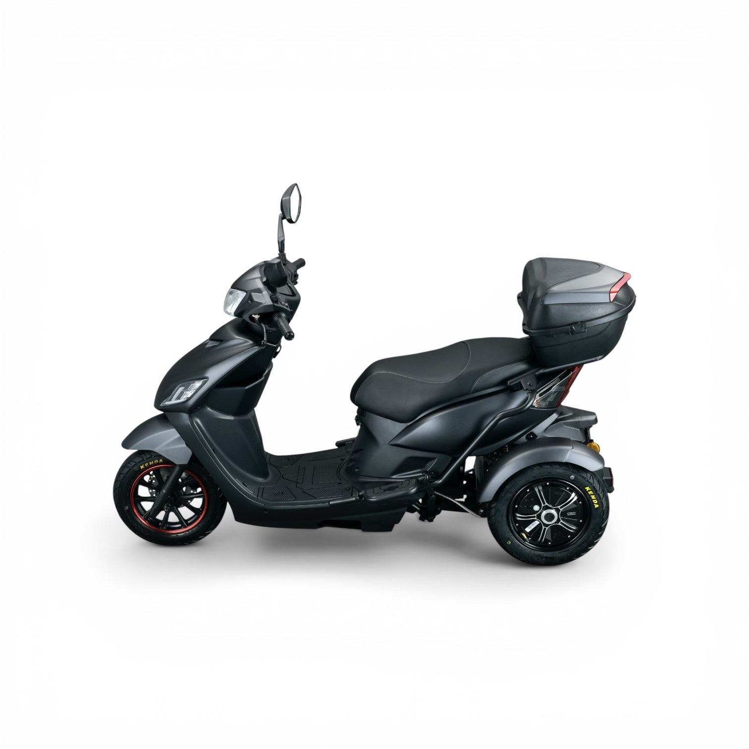 IVA T3 2.0 Sport scootmobiel in matgrijs met comfortabele zithouding en moderne ontwerpdetails, zichtbaar op de afbeelding.