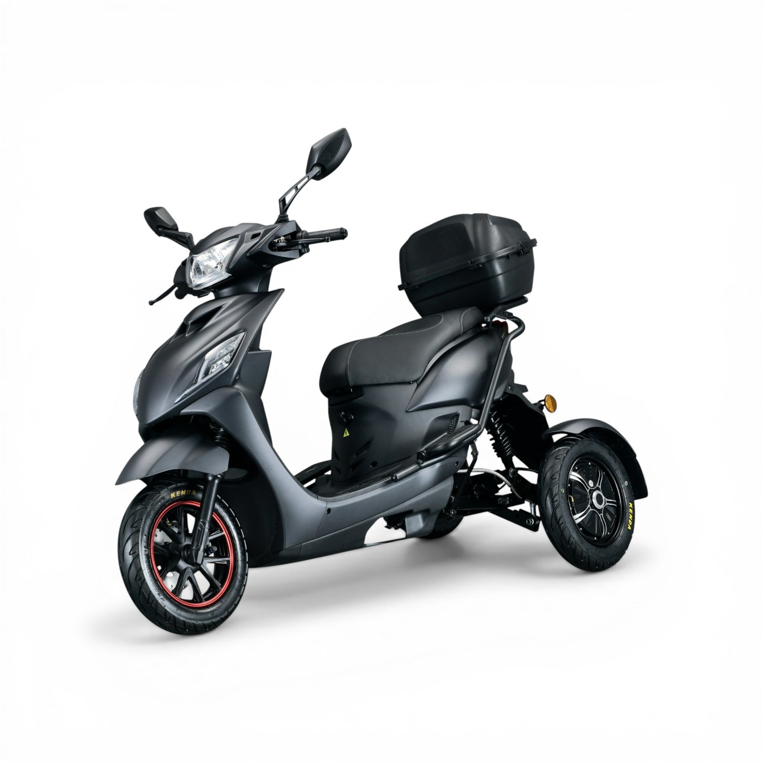 IVA T3 2.0 Sport scootmobiel in matgrijs, met comfortabele stoel en stuur, geschikt voor actief vervoer.