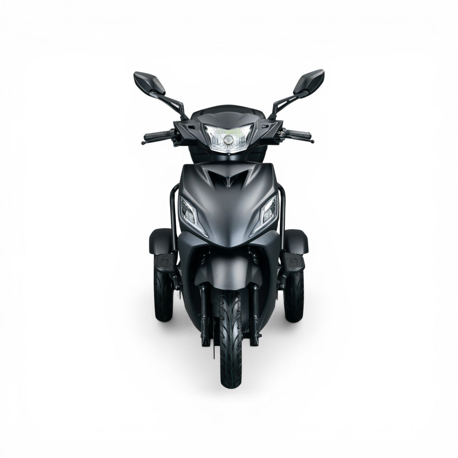 IVA T3 2.0 Sport scootmobiel in matgrijs met comfortabele zitting en stuur, ontworpen voor mobiliteit en gemak.